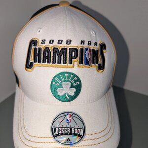 *NWOT* 2008 NBA Champion Celtics Official Locker Room Adjustable Adidas Cap